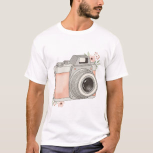 Camiseta cámara vintage