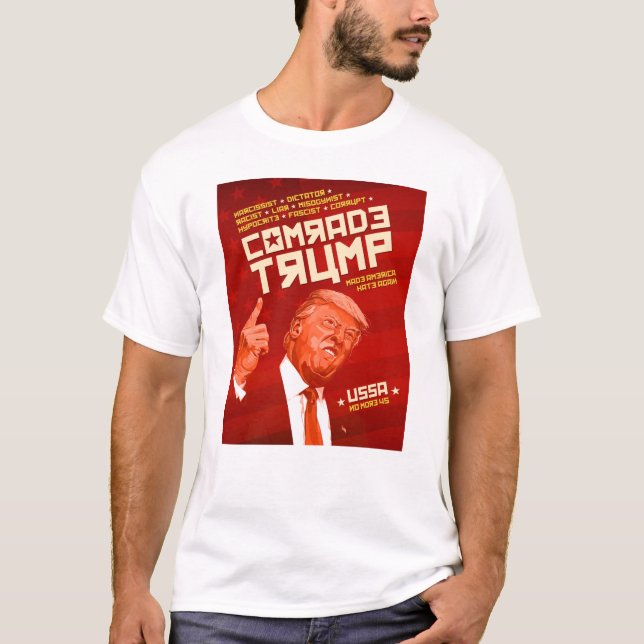 Camiseta Camarada Trump (marioneta de Putin) - Poster sovié (Anverso)