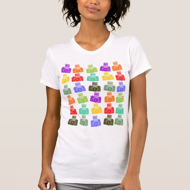 Camiseta Cámaras coloridas (Anverso)
