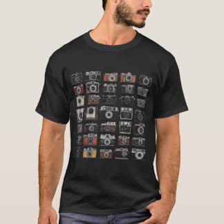 Camiseta Cámaras de cine antiguas - Regalo de los amantes d