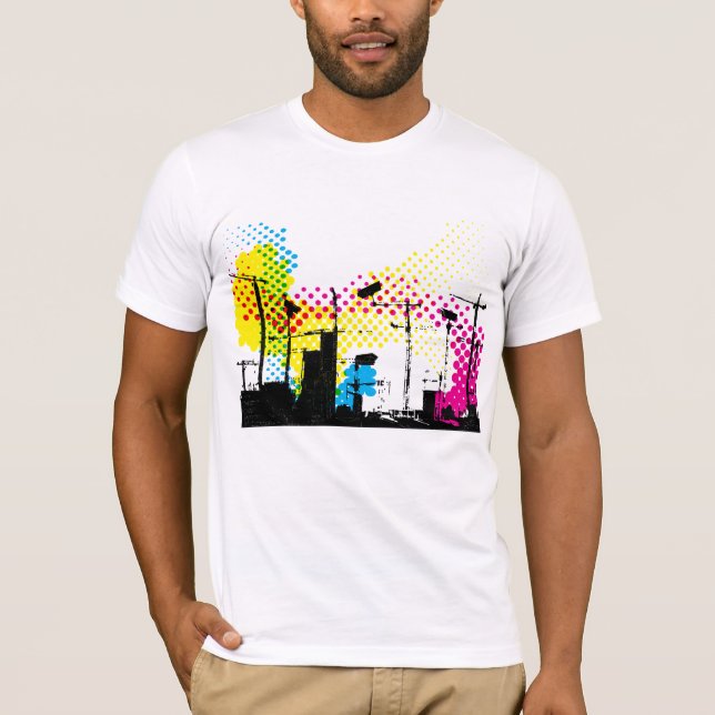 Camiseta Cámaras de seguridad por todas partes (Anverso)