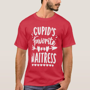 Camiseta Camarera Favorita Cupido Romance Parejas Hombres
