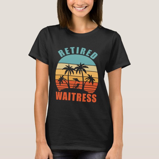 Camiseta Camarera jubilada: retiro feliz (Anverso)