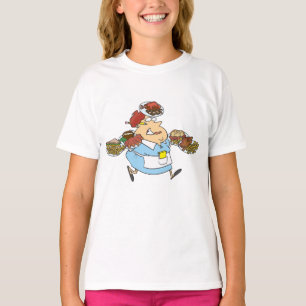 Camiseta Camarera Ocupada Divertida Servidor Sobrecargado