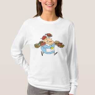 Camiseta Camarera Ocupada Divertida Servidor Sobrecargado
