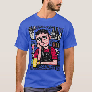 Camiseta Camarero cansado al amigo del crepúsculo