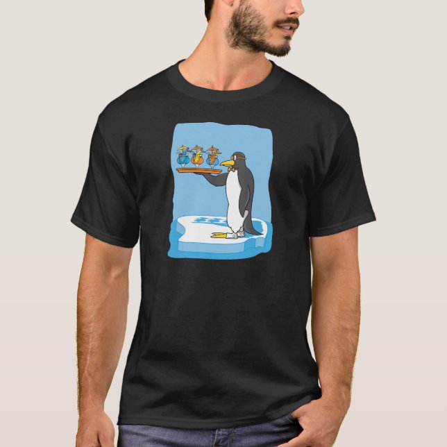 Camiseta Camarero del pingüino (Anverso)
