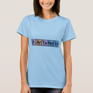 Camiseta Camarero hecho de elementos