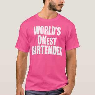 Camiseta Camarero Más Ok Del Mundo De Los Clientes Del Bar
