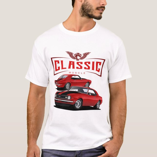 Camiseta Camaro Rojo Clásico (Anverso)