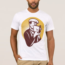 Camiseta Camarógrafo Antiguo Fotógrafo Retro