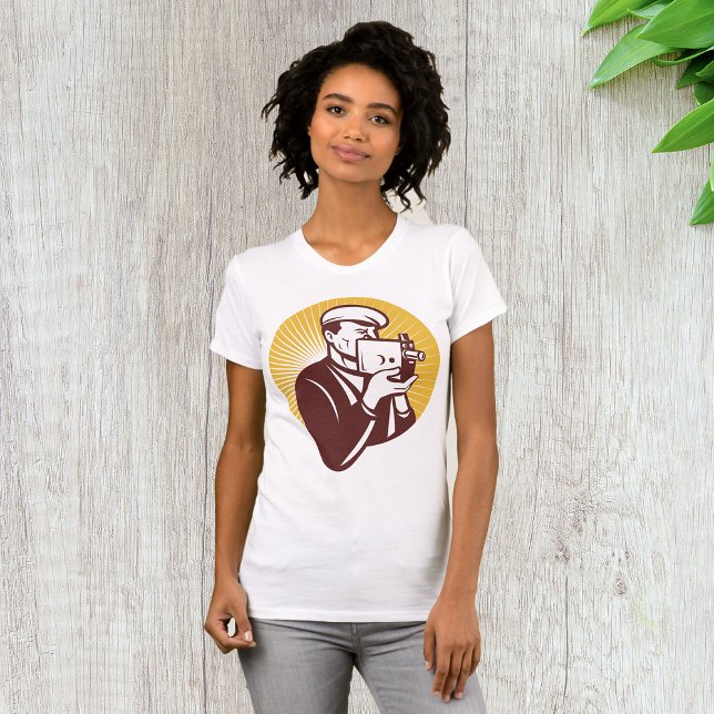 Camiseta Camarógrafo Antiguo Fotógrafo Retro (Subido por el creador)