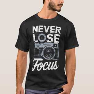 Camiseta Camarógrafo Nunca Pierde el Enfoque Foto Cámara Di
