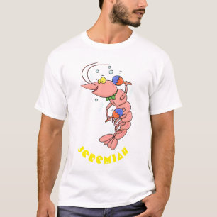 Camiseta Camarón alegre, personalizado de la gamba