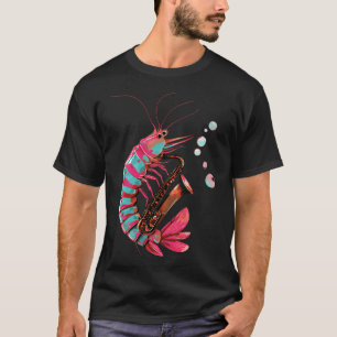 Camiseta Camarón de jazz: solo de saxofón submarino