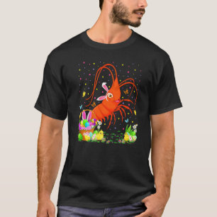 Camiseta Camarón de Pascua Caza de Conejo Huevo Camarón de