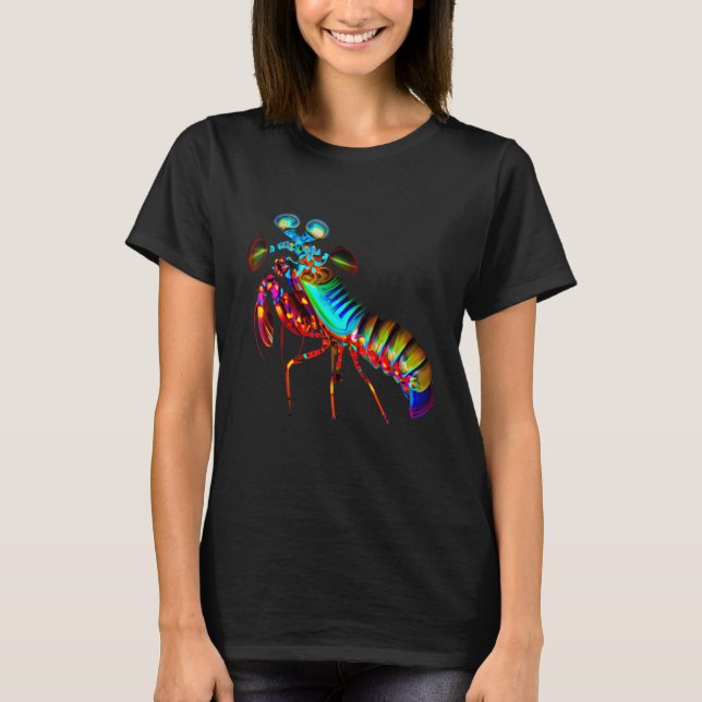 Camiseta Camarón de pavo real mantis (Anverso)