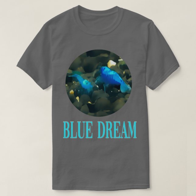 Camiseta Camarón de sueño azul (Diseño del anverso)