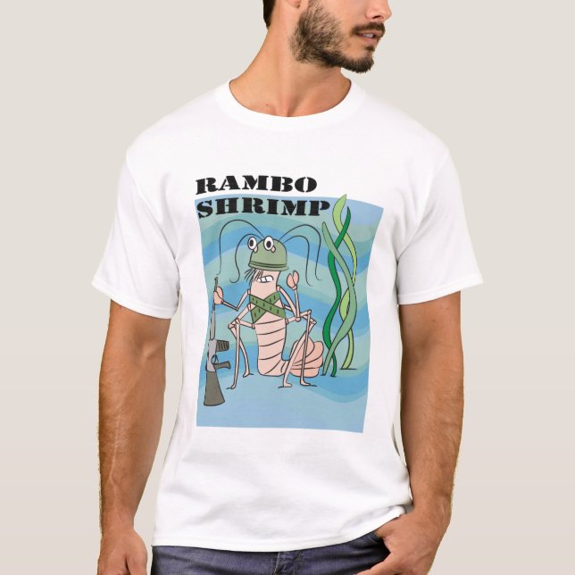 Camiseta camarón del rambo (Anverso)