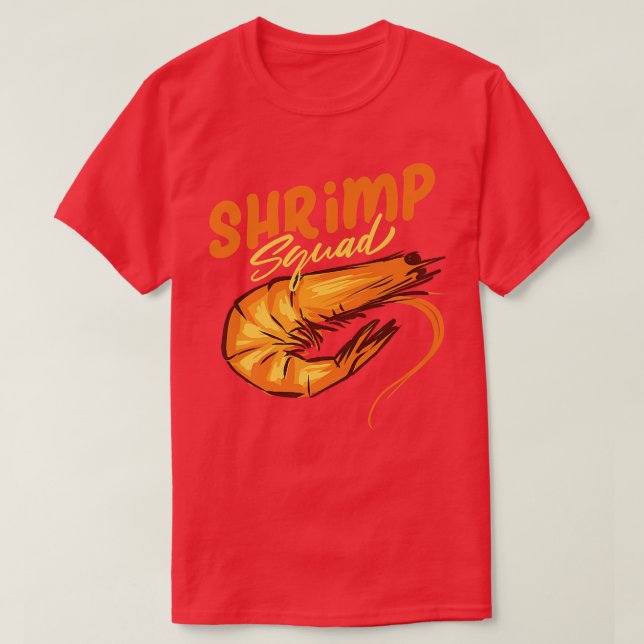 Camiseta Camarones Squad Ironic Dice Comer Marisco (Diseño del anverso)