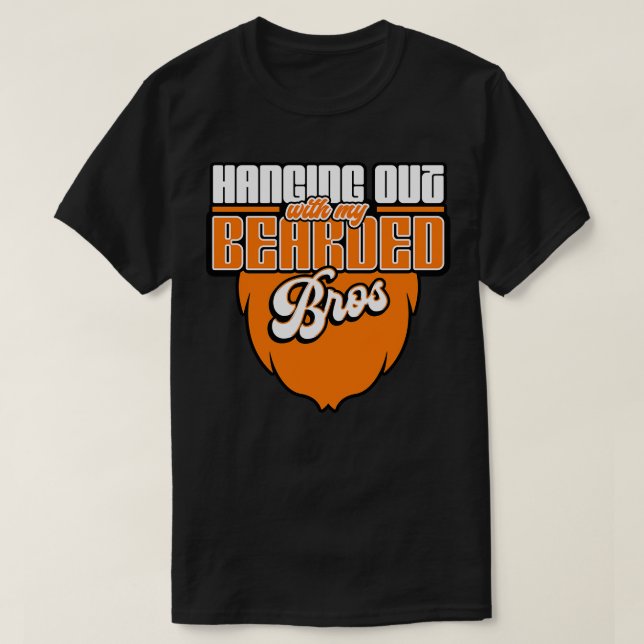 Camiseta Camas Colgadas Con Mis Bros Con La Barba (Diseño del anverso)