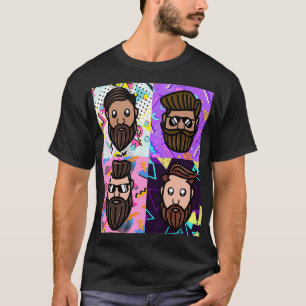 Camiseta Camas Fiestas completas Hombres Hipster Estilos de