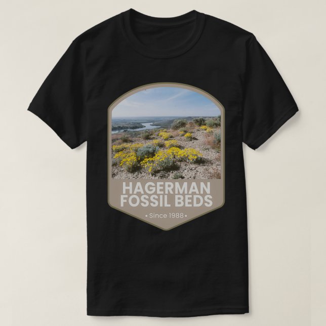 Camiseta Camas Hagerman Fossil (Diseño del anverso)