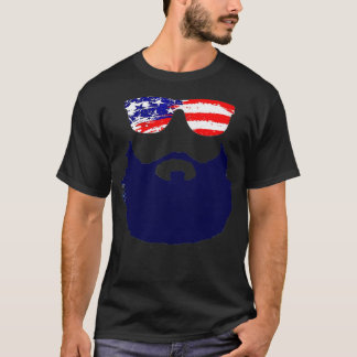 Camiseta Camas para hombres con gafas de sol de bandera est