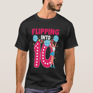 Camiseta Cambiando a los 10 Cumpleaños número 10 Porrista A