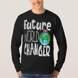 Camiseta Cambiante del futuro del Día de la Tierra Ambienta