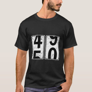 Camiseta Cambiar 49-50 cumpleaños de saludo B-Day