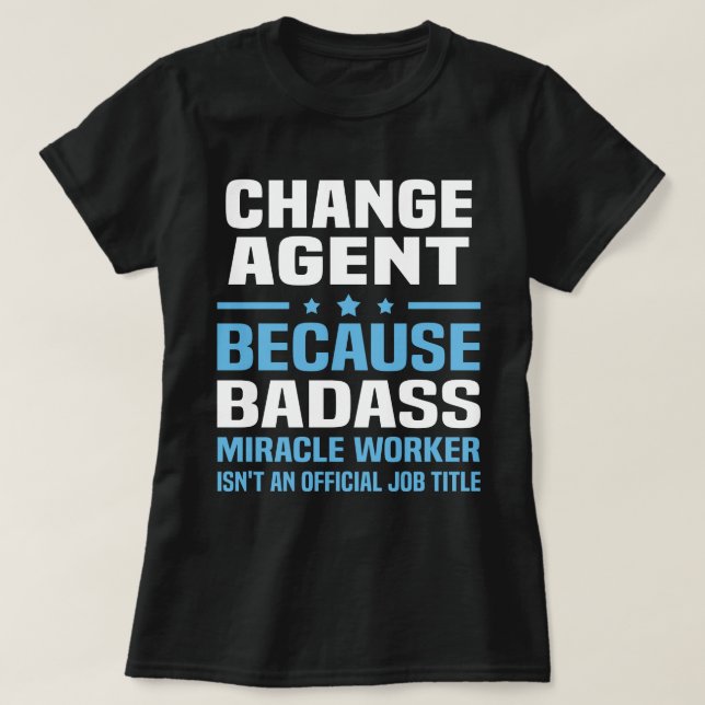Camiseta Cambiar agente (Diseño del anverso)