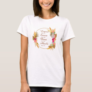 Camiseta Cambiar cualquier nombre Fecha de leyenda Senora M