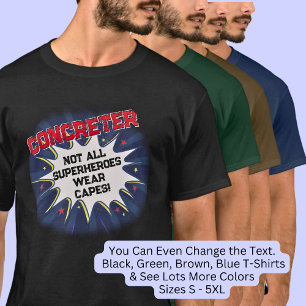 Camiseta Cambiar Cualquier Texto, CONCRETO, No Todos Los Su