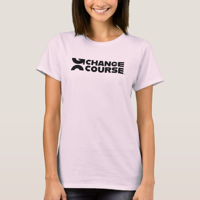 Camiseta Cambiar el curso de té femenino (Anverso)