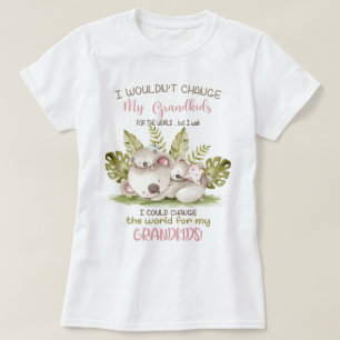 Camiseta Cambiar el mundo para mis nietos Koalas