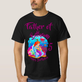 Camiseta Cambiar el nombre de la edad de la sirena fiesta d