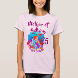 Camiseta Cambiar el nombre de la edad de la sirena fiesta d