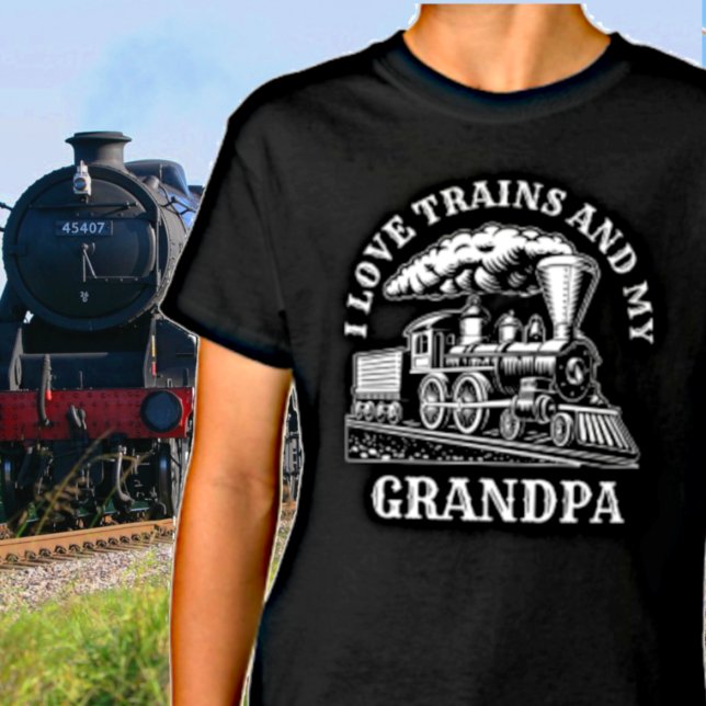 Camiseta Cambiar nombre de texto me encantan los trenes de  (Subido por el creador)