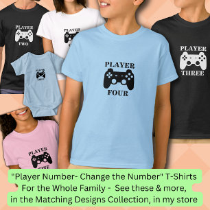 Camiseta Cambiar número, jugador cuatro jugador jugador que