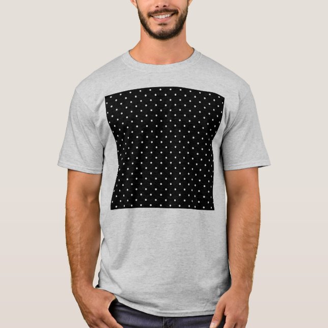 Camiseta Cambiar puntos de polka gris Cualquier Personaliza (Anverso)