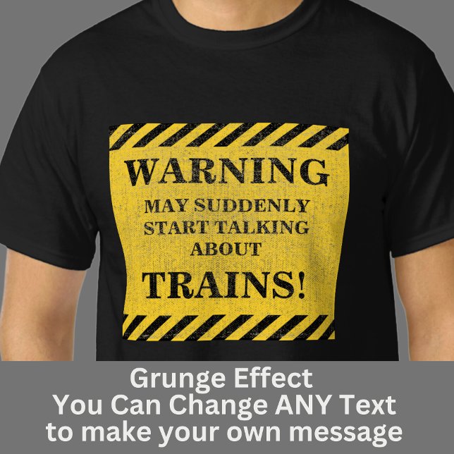 Camiseta Cambiar texto, advertencia Iniciar de repente los  (Subido por el creador)