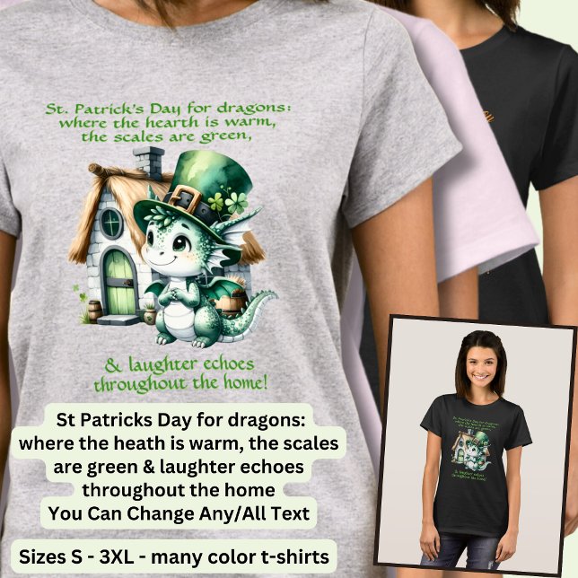 Camiseta Cambiar texto, Día de los patronos para los dragon (Subido por el creador)