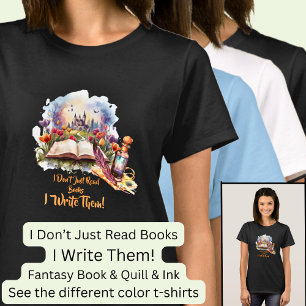 Camiseta Cambiar texto, no solo leo libros, los escribo