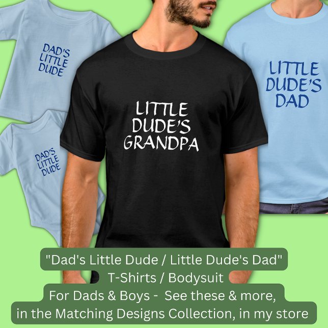 Camiseta Cambiar texto / título " Abuelo de pequeño tío" (Subido por el creador)