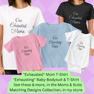 Camiseta Cambiar TODO el texto - ¡Una mamá agotada! Conjunt