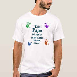 Camiseta Cambiar todos los nombres que este papá le pertene