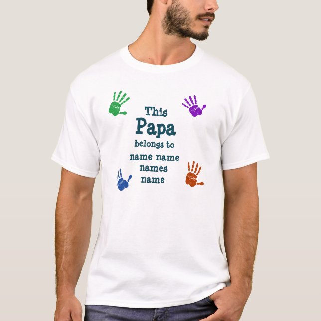 Camiseta Cambiar todos los nombres que este papá le pertene (Anverso)