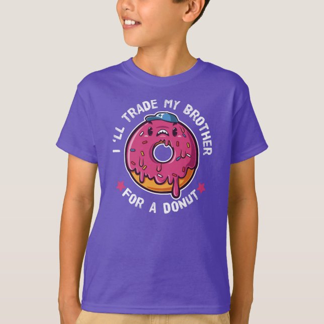 Camiseta Cambiaré A Mi Hermano Por Un Donut (Anverso)