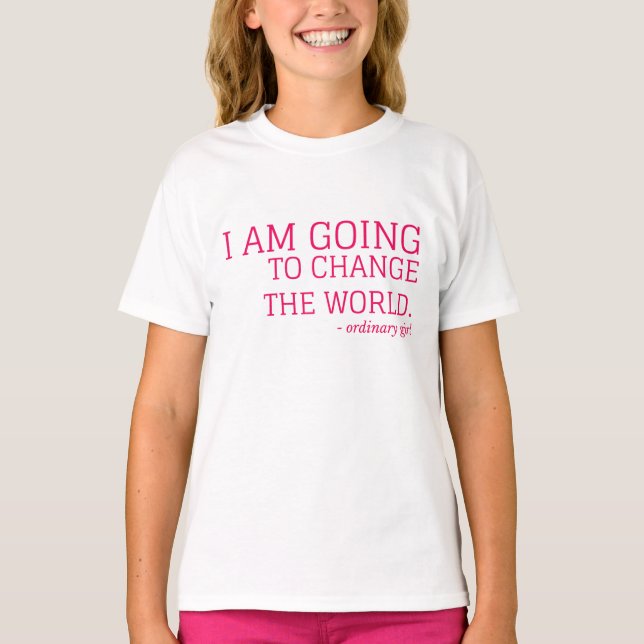 Camiseta Cambie el mundo (Anverso)